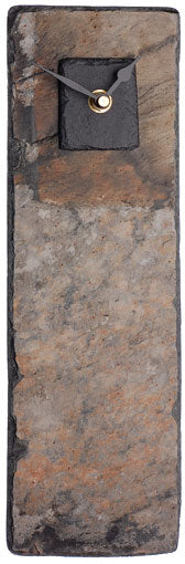 Stylish Black Slate Square Clock On Oblong Base
