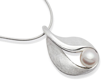 Mixed Textures Design Silver Pendant