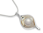 Pearl Droplet Silver Pendant
