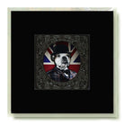 Contemporary Raised Print Art On Glass