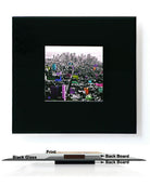 Contemporary Raised Print Art On Glass