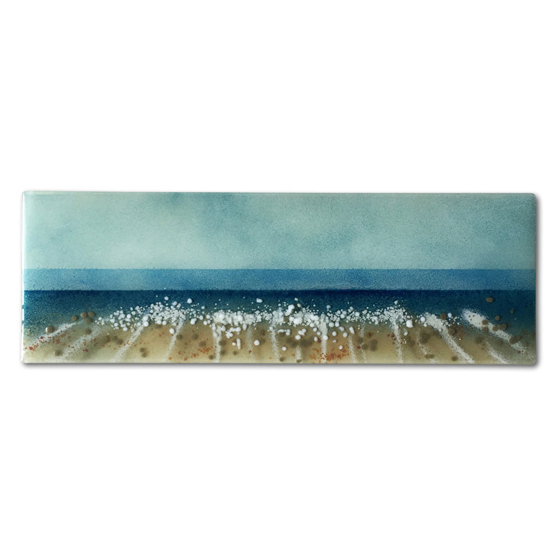 Pebble Beach Fused Glass Panel