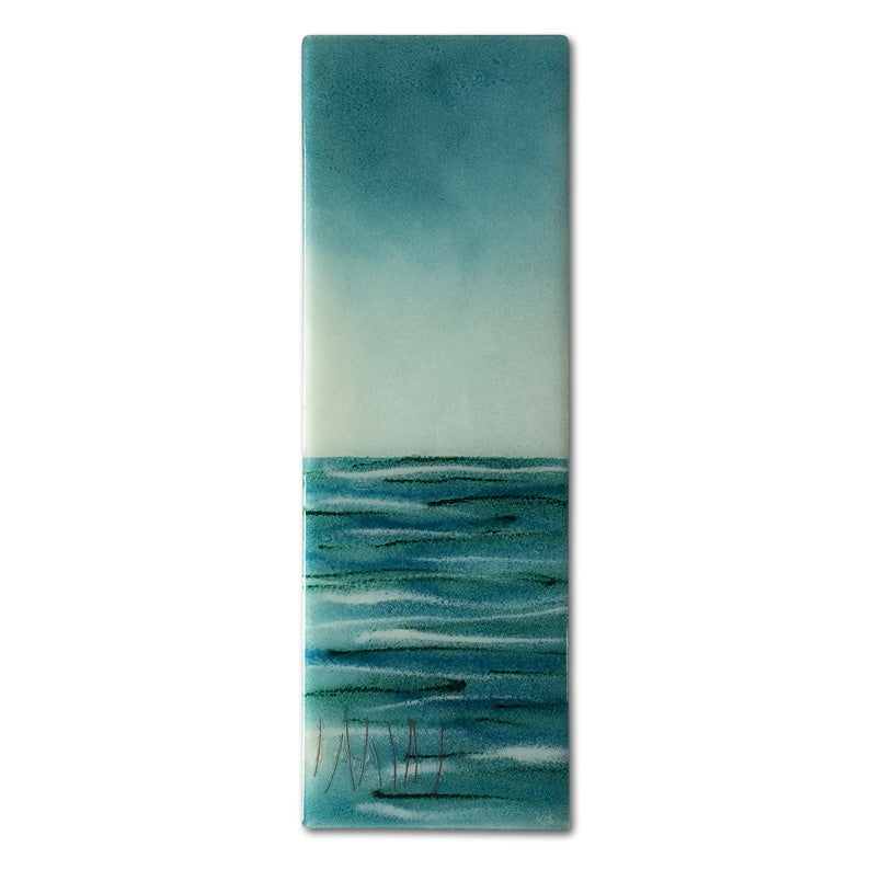 Blue Fields Fused Glass Panels