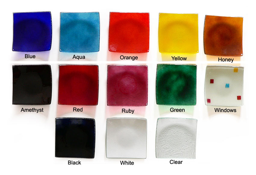 Square Fused Glass Soap Bar/Dispenser Dish