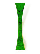 Flared Green Crackels Fusion Glass Wall Clock