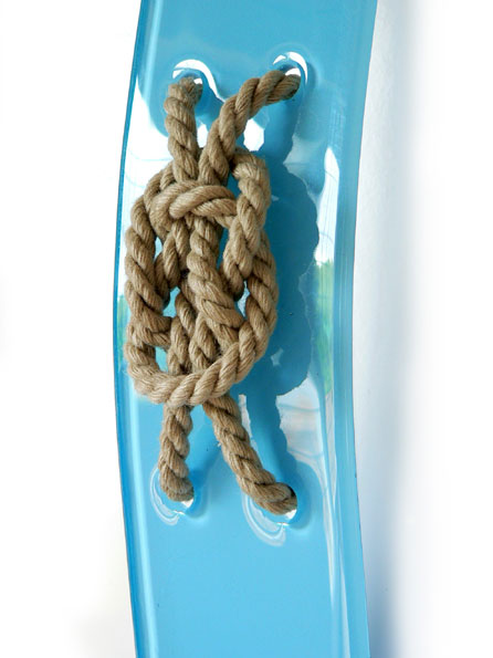 Nautical Themed Fused Glass Wall Clock