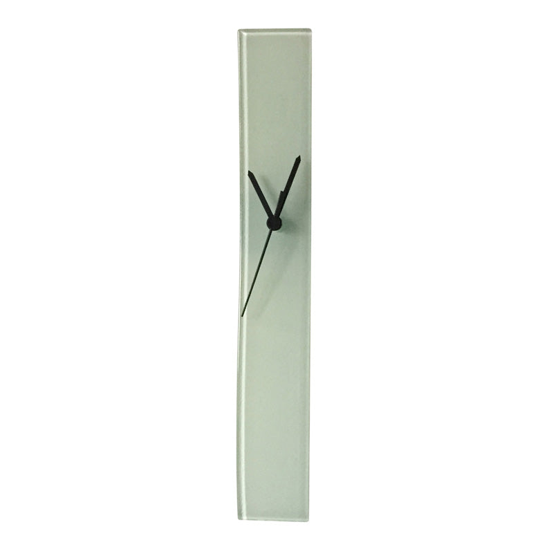 Creamy White Glass Wall Clock