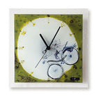 Print Design Fused Glass Wall Clock