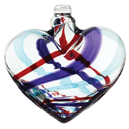 3" Yahoo Celebration Hand Blown Glass Heart
