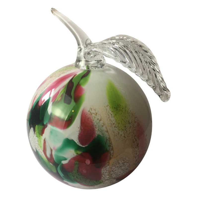 Paperweight Apple In Red, Green and Pink