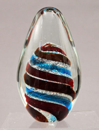 Contemporary Hand Blown Glass Paperweight
