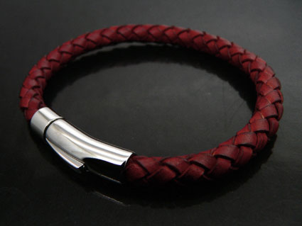 Antique Rust Colour Leather Bracelet