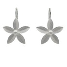 Large Flower Silver Earrings