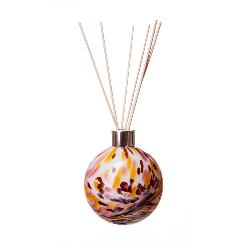 Round Pink And Gold Glass Diffuser
