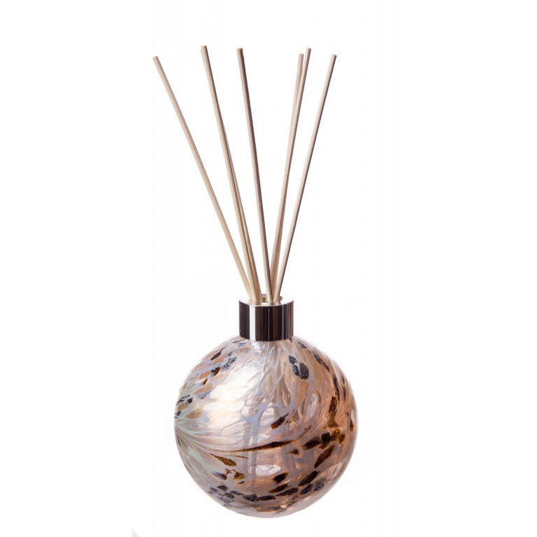 White, Clear And Gold Glass Diffuser