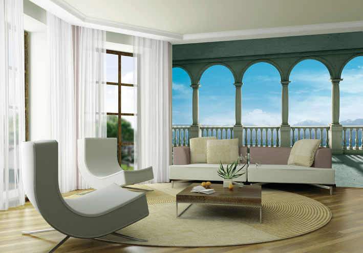 Columns Statement Wall Wallpaper Mural - 10Ft X 7.6Ft!!