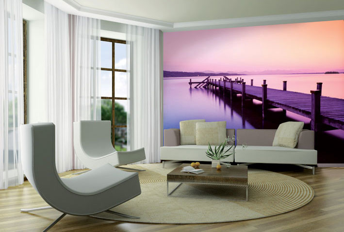 Sunset Pier Statement Wall Wallpaper Mural - 10Ft X 7.6Ft!!