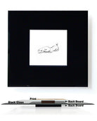 Contemporary Raised Print Art On Glass