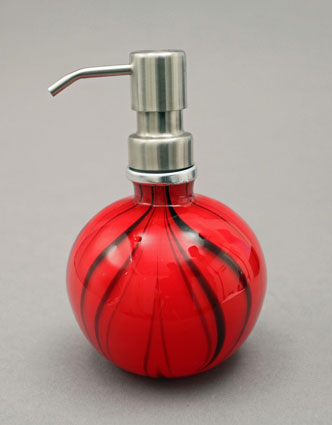 Hand Blown Glass Soap Dispenser