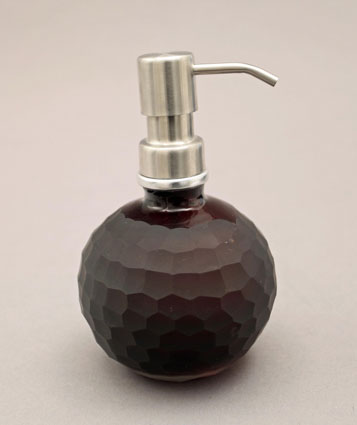 Hand Blown Glass Soap Dispenser