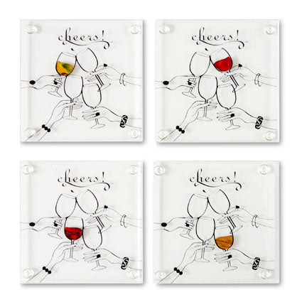 Cheers Glass Coasters