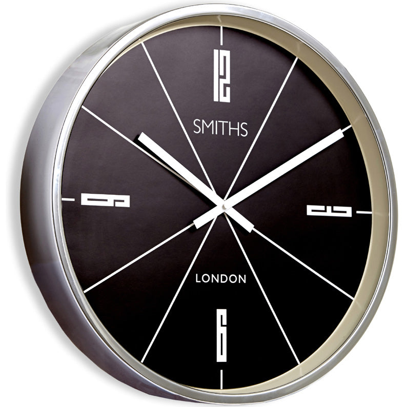 Large Striking Smiths Geometric Wall Clock
