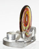 Celebration Round Spiral Disc Tea Light Stand