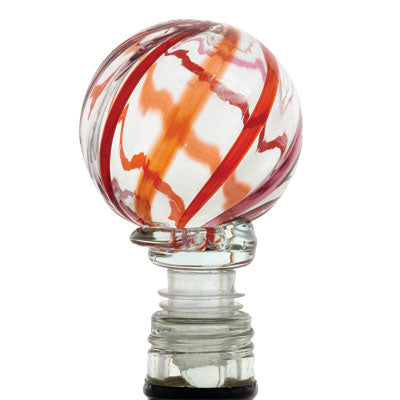 Large Rah Rah Blown Glass Wine Bottle Stopper