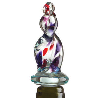 Large Berry Twist Spiral Glass Wine Bottle Stopper