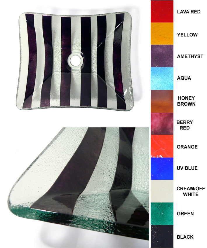 Stunning Handmade Fusion Glass Basin