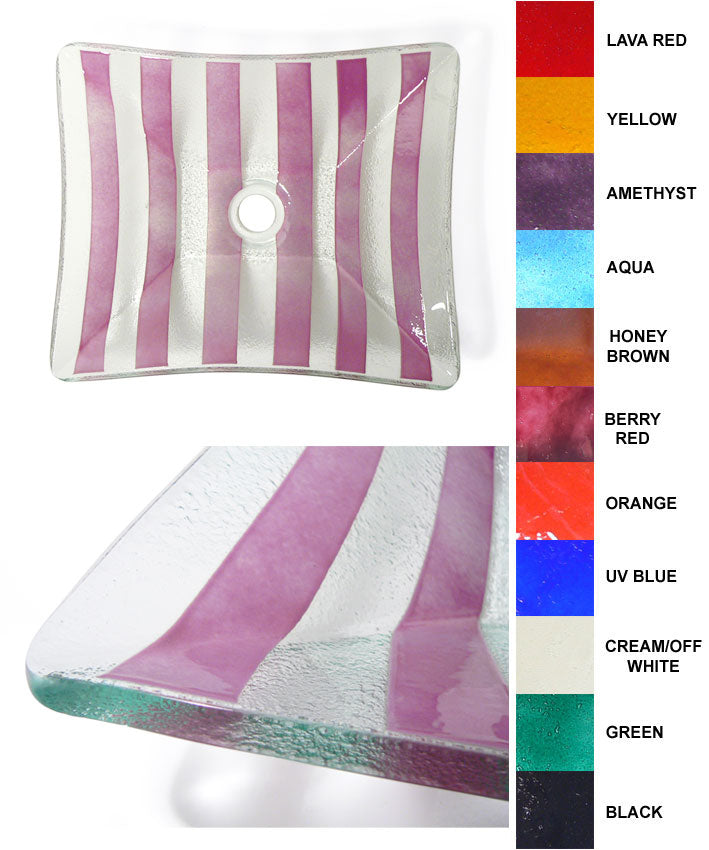 Stunning Handmade Fusion Glass Basin