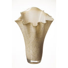 Handkerchief Style Vase In Brown Marble
