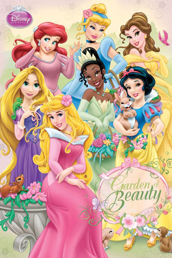Disney Princesses Statement Wall Wallpaper Mural - 5Ft X 7.6Ft!! - Priced To Clear