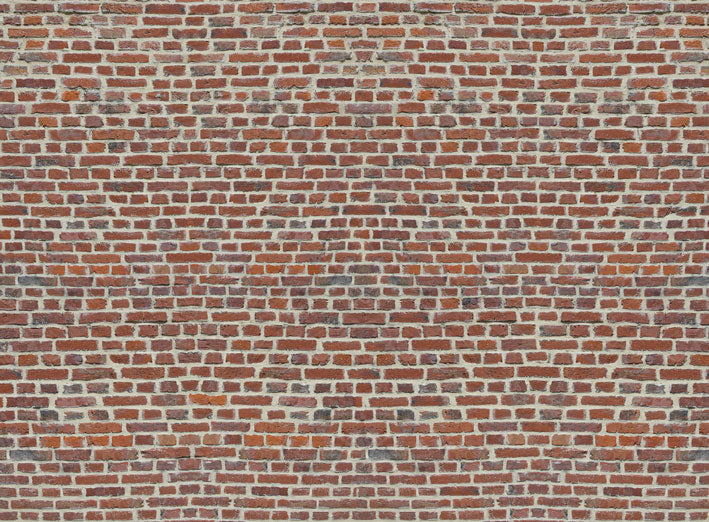 Red Brick Wall Statement Wall Wallpaper Mural - 10Ft X 7.6Ft!!