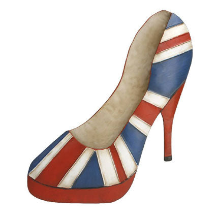 Contemporary Union Jack Shoe Metal Wall Art