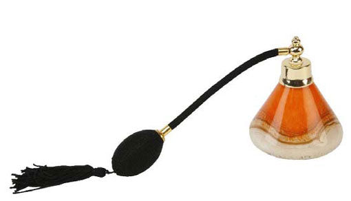 Orange Pyramid Glass Perfume Atomiser