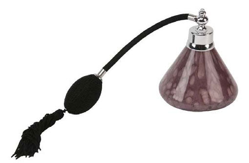 Purple Pyramid Glass Perfume Atomiser