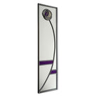 Purple And Silver Rose Mackintosh Inspired Mirror