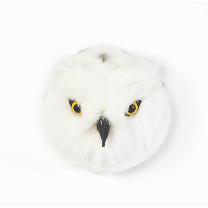 Chloe Snow Owl Hanging Animal Head