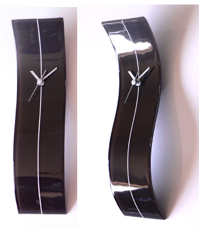 Chocolate Glass Wall Clock