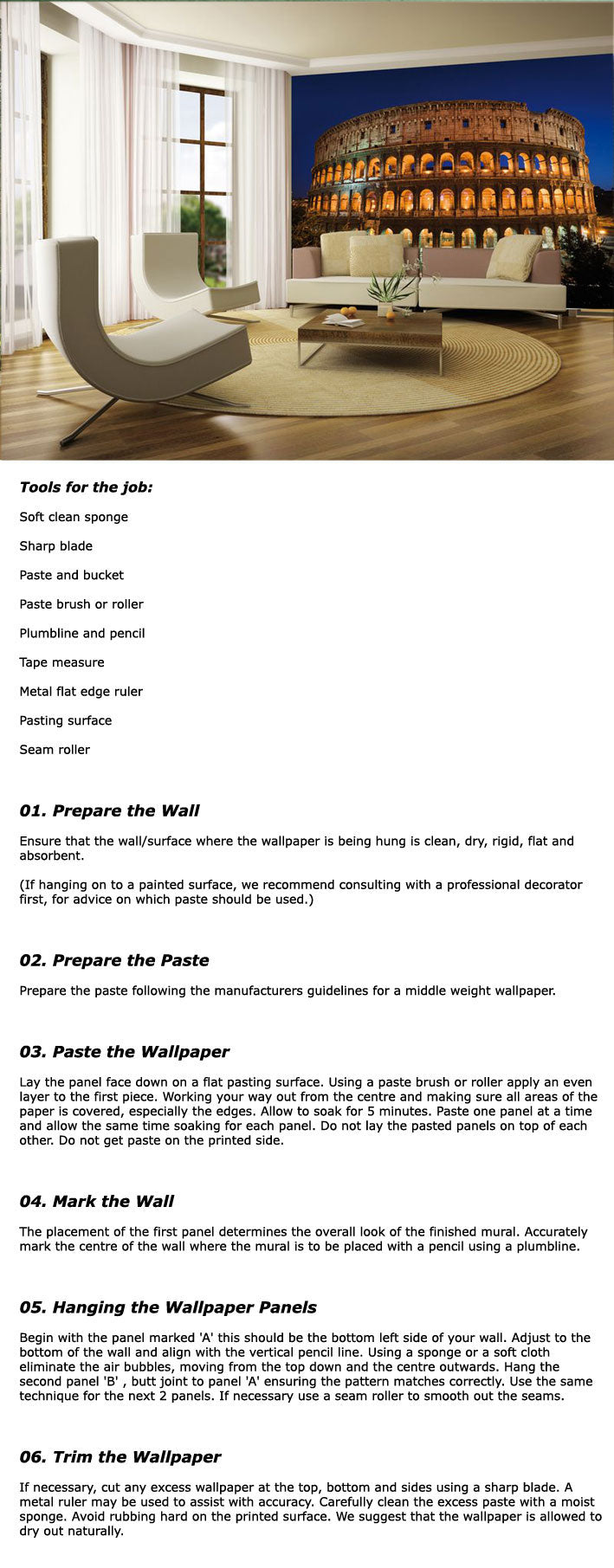 The Collosseum Statement Wall Wallpaper Mural - 10Ft X 7.6Ft!!