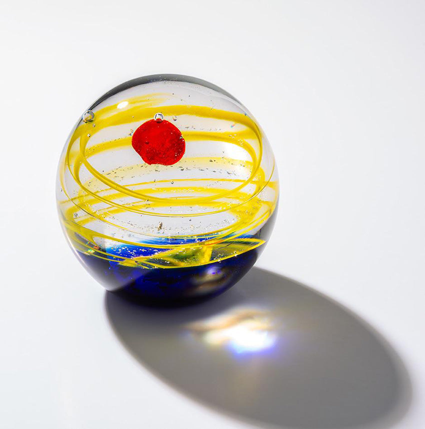 Mysterious Mars Lamp Worked Glass Paper Weight