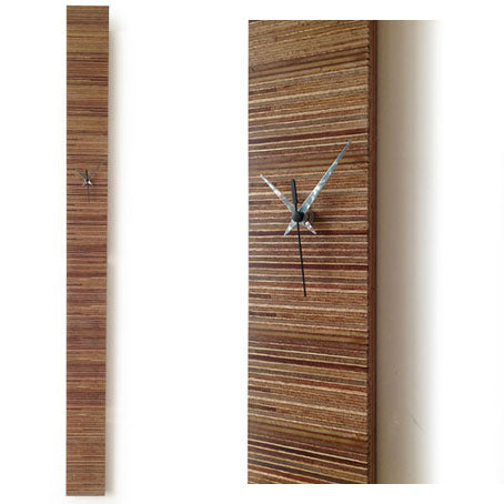 Meranti Layers Wood Wall Clock