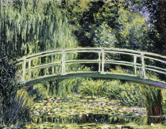 Monets Japanese Bridge Scene Statement Wall Wallpaper Mural - 10Ft X 7.6Ft!!