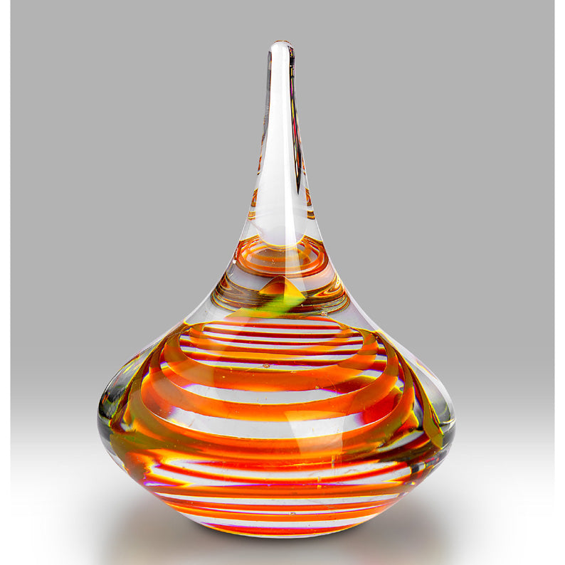 Gold Vortex Glass Paperweight