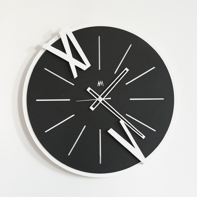 Berto Arti and Mestieri Clock In Black