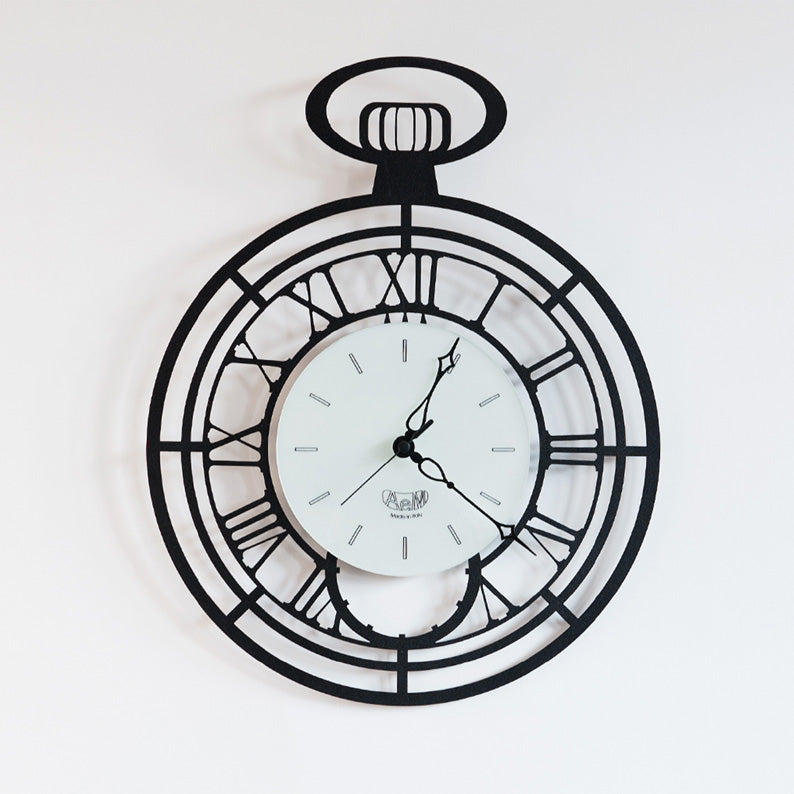 Cipollino Arti and Mestieri Clock In Black