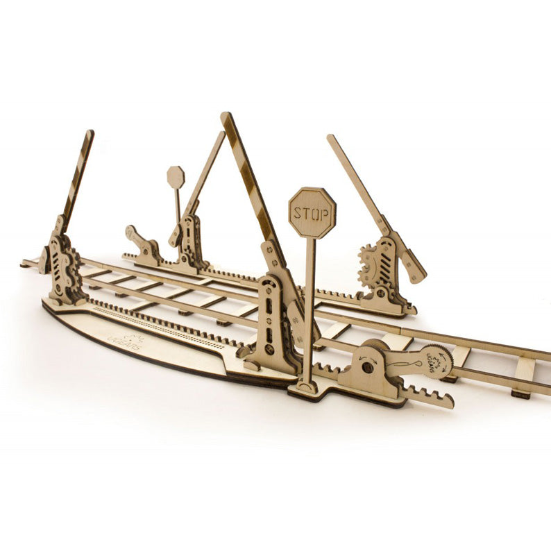 Rails And Crossing - Build Your Own Working Model By Ugears
