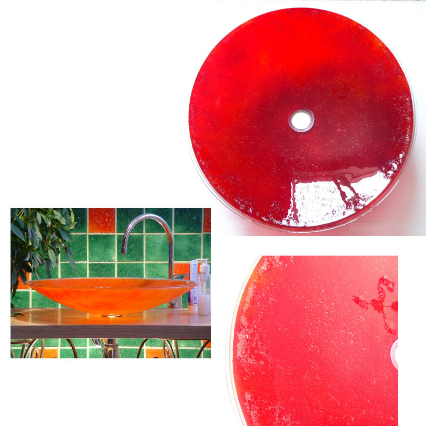 Stunning Handmade Fusion Glass Basin