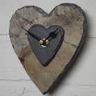 Heart Wall Clock Carved From Natural Stone